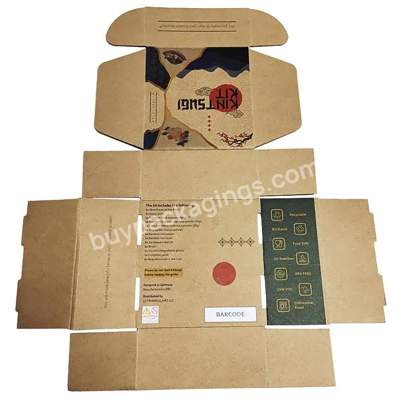 kraft packing paper custom mailer box window large wax corrugated box