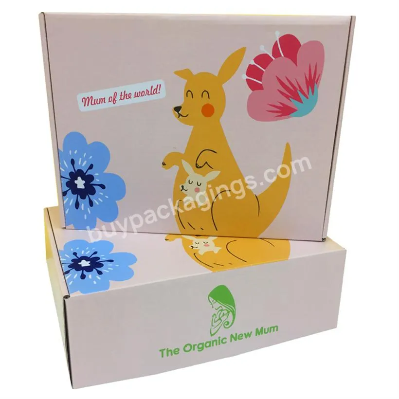 kraft packing paper jewelry mailer box with logo custom printed logo customizable kraft corrugated box