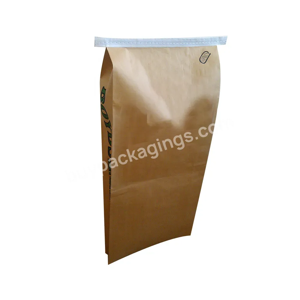 Kraft Paper Bag For Cement Sand Flour Powder Packaging