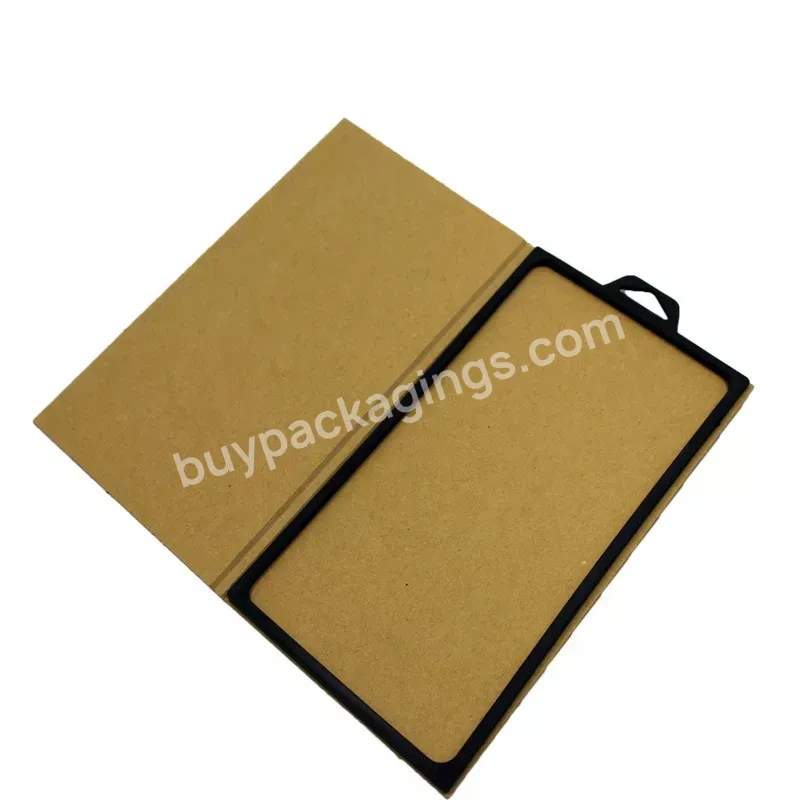 Kraft Paper Book Style Tempered Glass Screen Protector Packaging Box Gift Packaging Custom Packaging