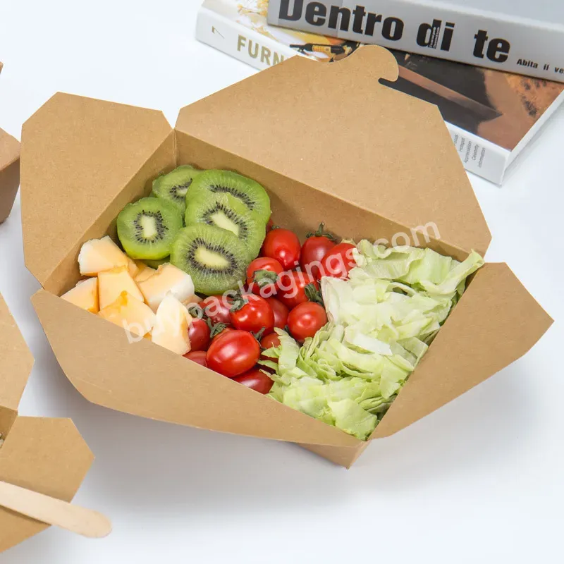 Kraft Paper Box Recyclable Fast Food Cardboard Packaging Paper Boxes