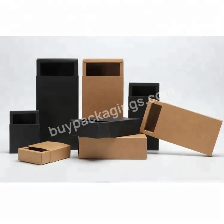 Kraft Paper Box Slide Open Packaging Box For Perfume Bottles