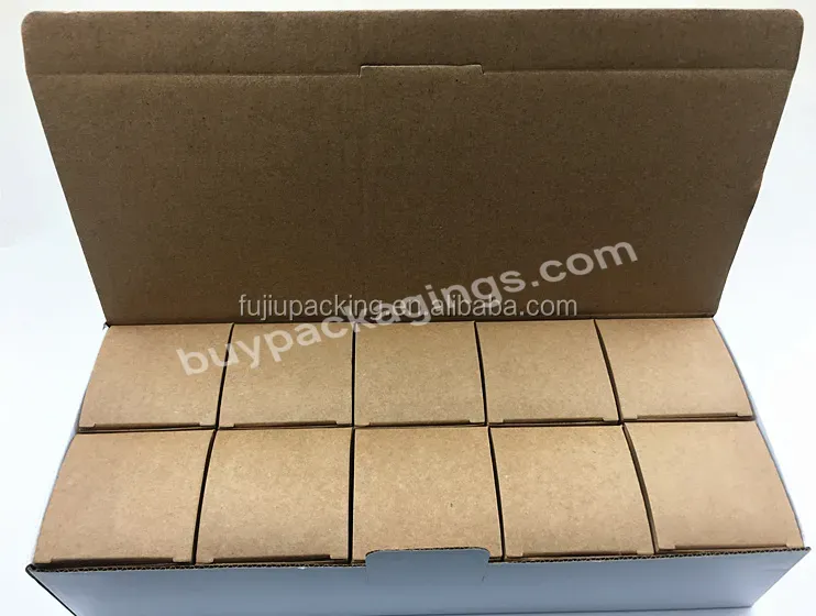 Kraft Paper Cardboard 30ml 50ml 100ml 500ml Protective Brown Glass Bottle Package Paper Box For Olive Oil