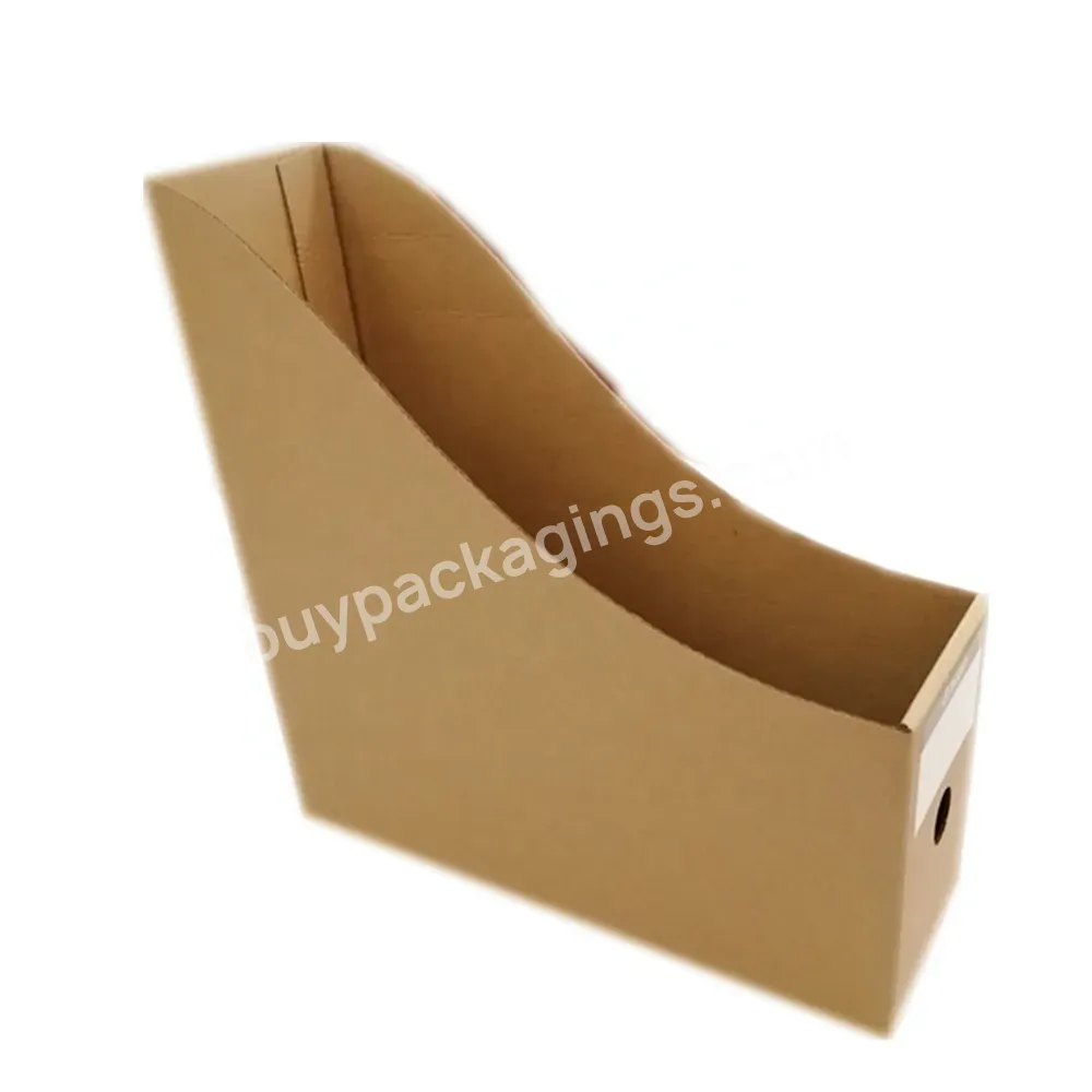 Kraft Paper Cardboard File Holder Office Letter Tray Document Desktop Storage Organizer For Home Office School