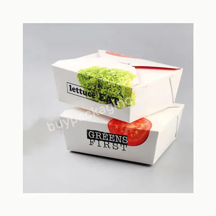 Kraft Paper Lunch Box Disposable Salad Box Food Takeaway Packaging Box