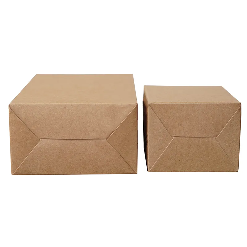 Kraft paper packaging gift pointed top box for packaging tea bag and tea universal cowhide paper box factory wholesale