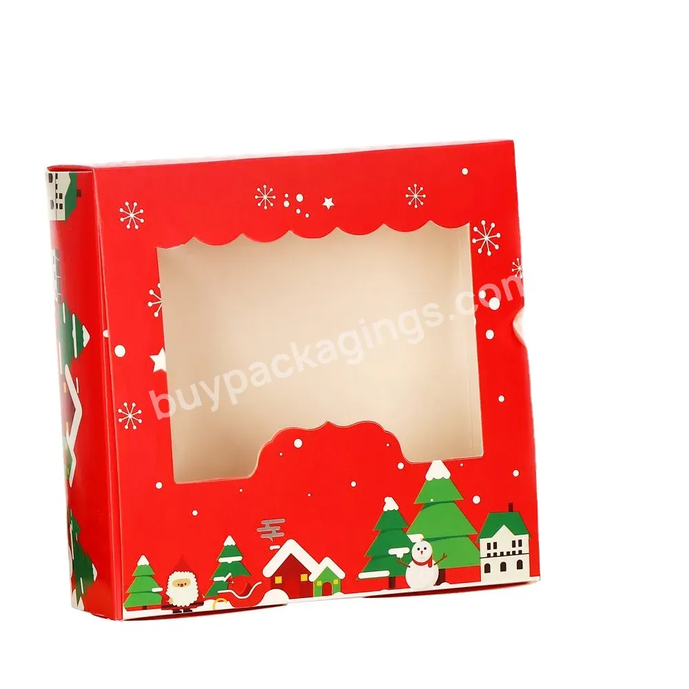 Kraft Paper Pvc Window For Birthday Party Supplies Wedding Packaging Decoration Bag Cook Candy Box Christmas Gift Boxes