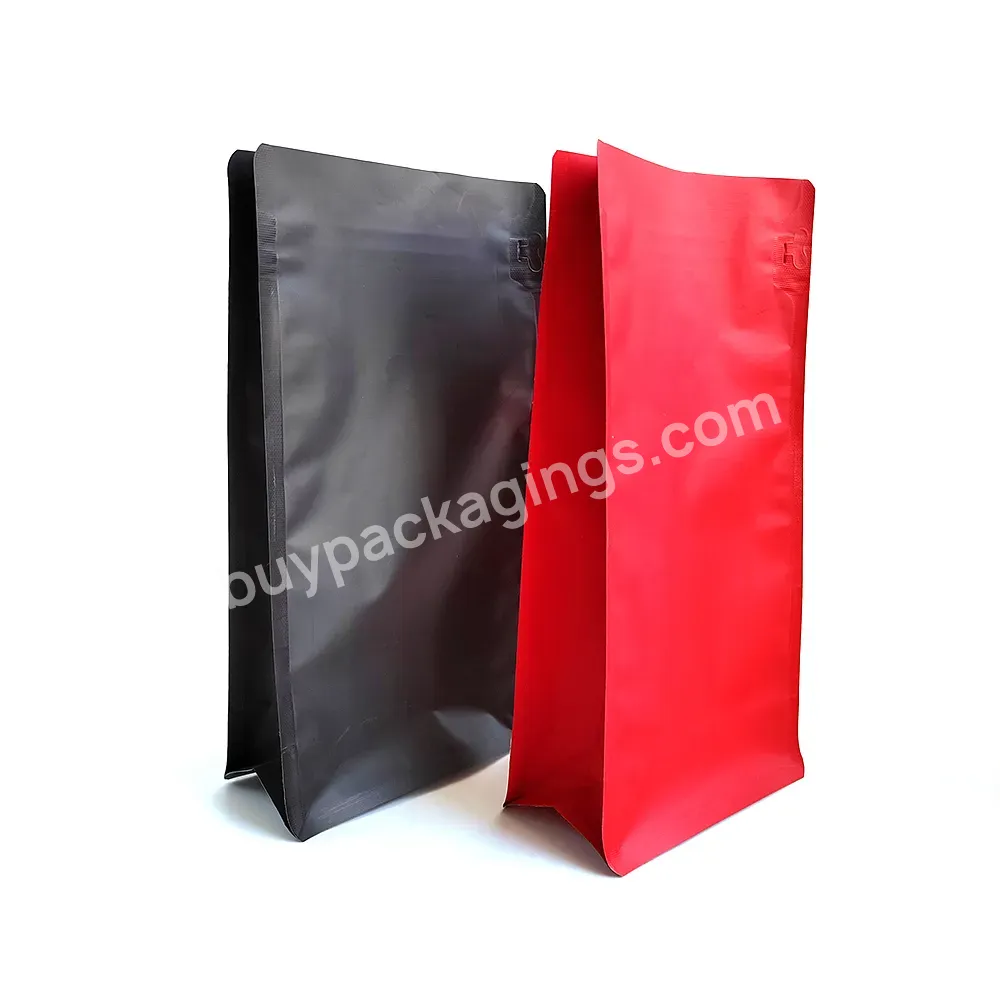 Kraft Paper Stand Up Bags Coffee Beans Packaging Bag With Zipper Food Grade Plastic Bags