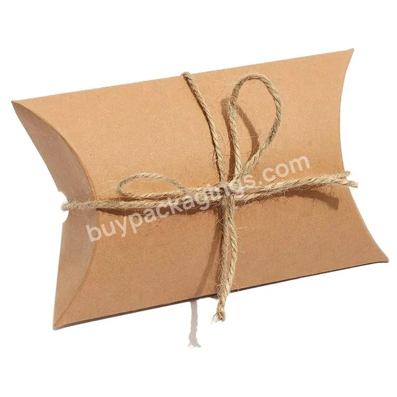 Kraft Pillow Boxes Small Gift  Mini Favor Boxes for Packaging Small Business, Soap, Jewelry and Wedding Party
