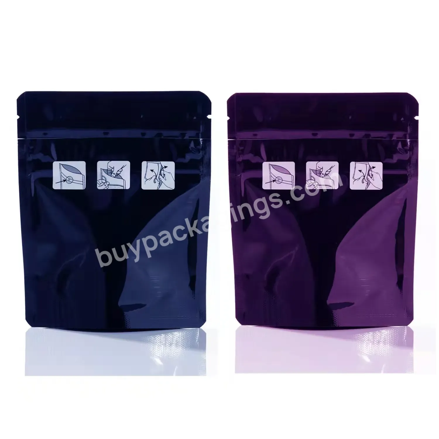 Label Custom Resealable Stand Up Pouch For Packaging 6 X 9 Inch With Clear Window