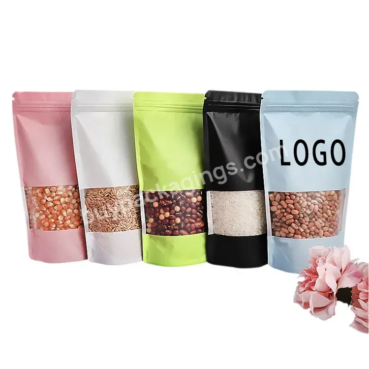 Laminated Aluminum Colorful Foil Zip Lock Bag Stand Up Pouch Bag