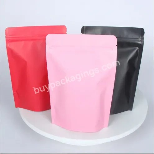 Laminated Aluminum Colorful Foil Zip Lock Bag Stand Up Pouch Bag