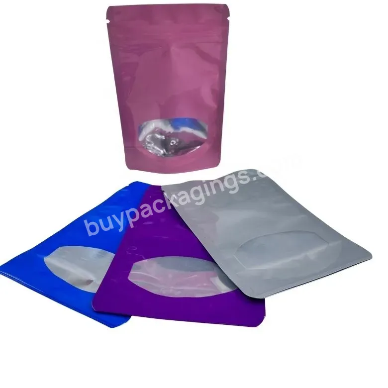 Laminated Aluminum Colorful Foil Zip Lock Bag Stand Up Pouch Bag