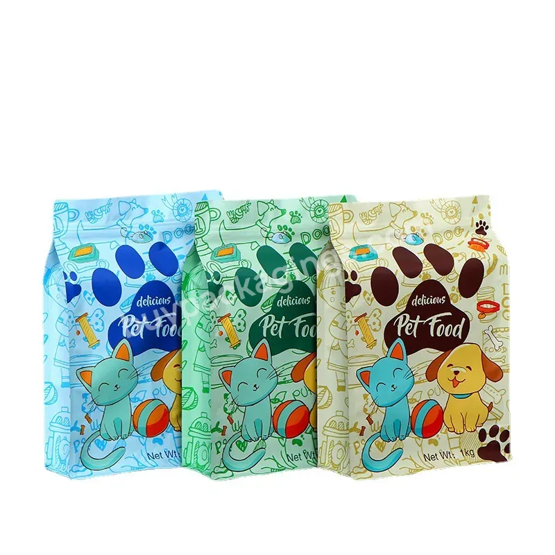 Laminated Ziplock Plastic Pet Food Packing Stand Up Pouch Cookie Edibles Packaging With Zipper Mylar Bags