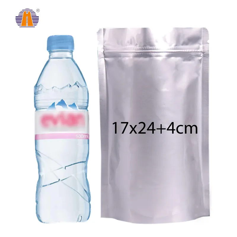 Laminated Zipper Stand Up Ziplock Plastic Food Zip Lock Packaging Aluminium Aluminum Foil Bag For Food