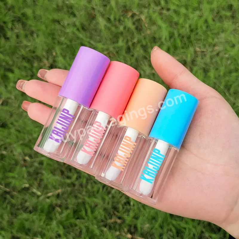 Large Capacity Lipgloss Containers Lip Glaze Tube Packaging 4ml Custom Logo Big Wand Lip Gloss Tubes