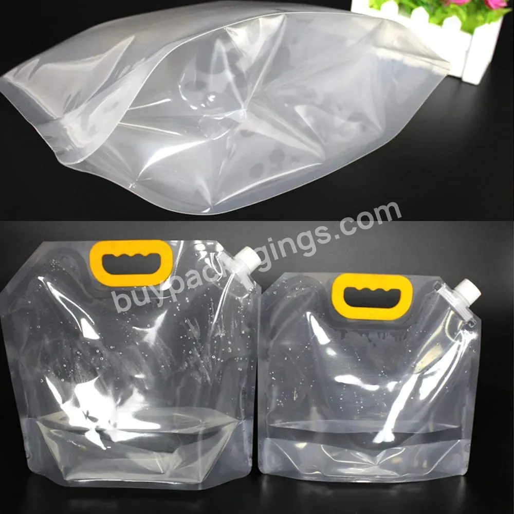Large Capacity Stand Up Sealed Odor-resistant Packaging Bags 5 Kg Rice Packing Bag For Multipurpose Food - Buy 5 Gallon Rice Packing Bag,Transparent Grain Storage Suction Bags With Funnel,Flexible Liquid Packs Plastic Stand Up Spout Pouch With Nozzle.