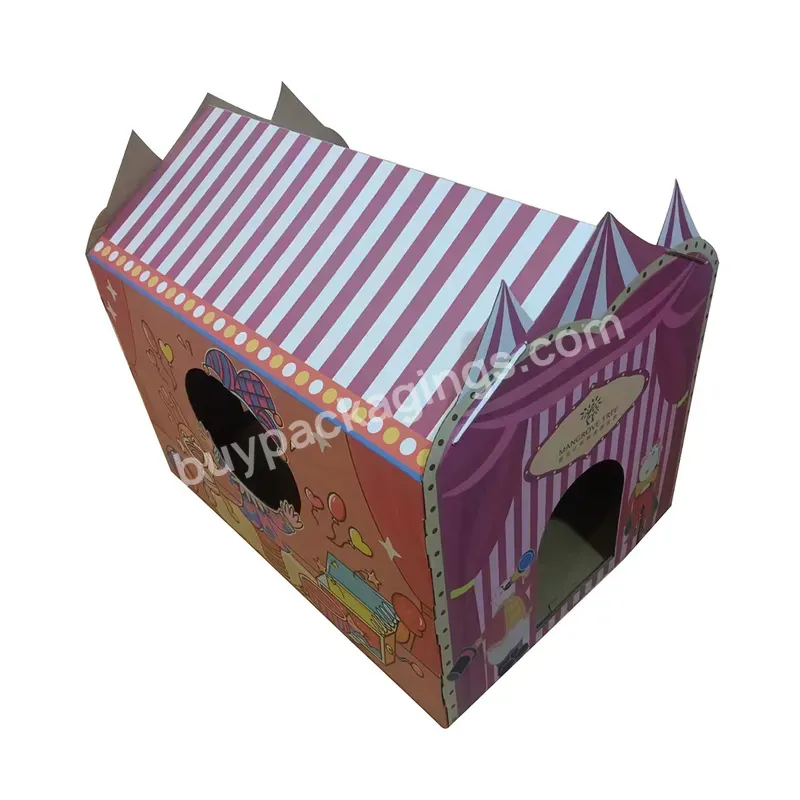 Large Cardboard Milk Box Shape Pet Toys Cat House Cardboard Corrugated Boxes For Cat