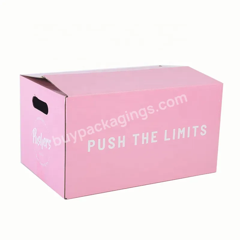 Large Fold Moving Corrugated Cardboard Carton Open Top Storage Bin Shipping Mailing Paper Packaging Box For Household