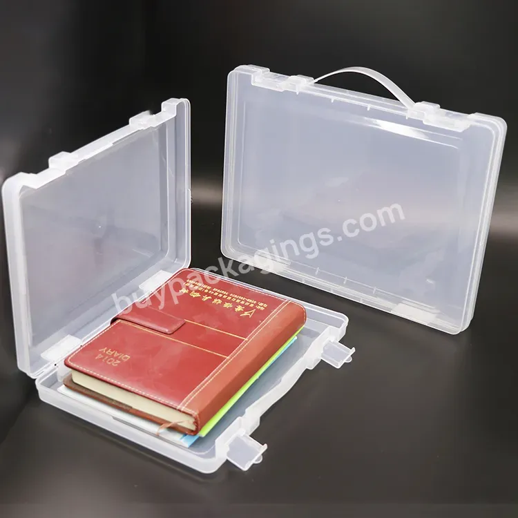 Large Pp Clear Portable A4 Office Project Filing Storage Sorting Box Plastic Document Case Stationary A4 Office File Box - Buy Office File Box,Plastic Document Case,Storage Sorting Box.