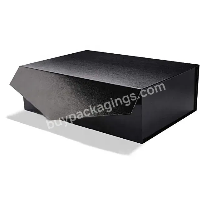 Large Rectangular Sturdy Collapsible Magnet Gift Box Luxury Magnretic Clothing Packaging Box With Magnetic Closure
