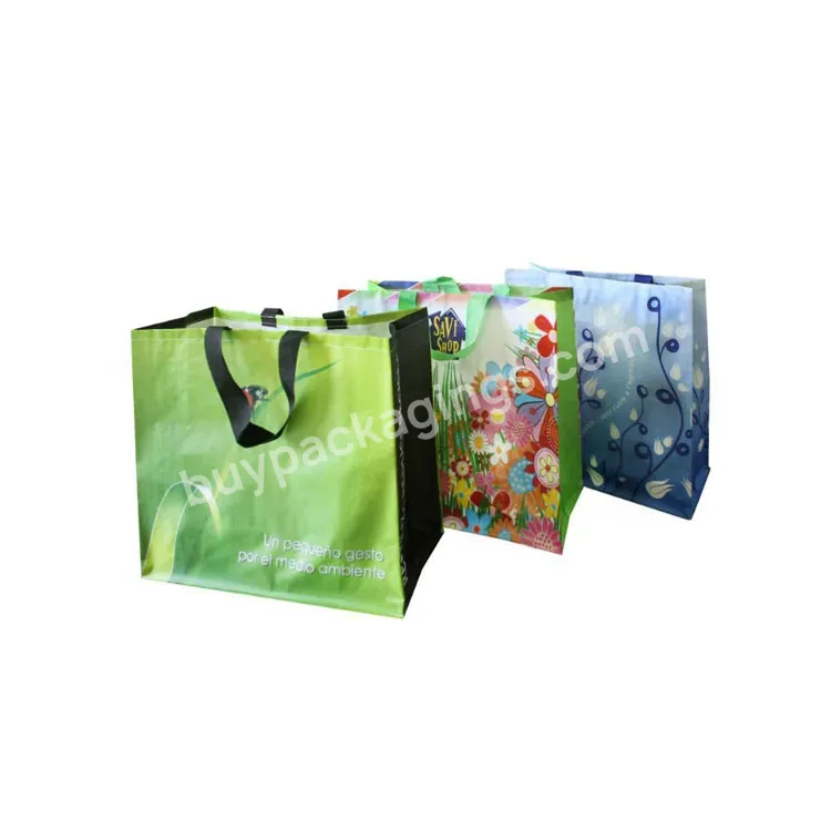 Large Super Strong Ripstop Pp Woven Shopping Bag Unique High Quality Bamboo Fiber Bag For Beach Spacious Ball Foldable Bag