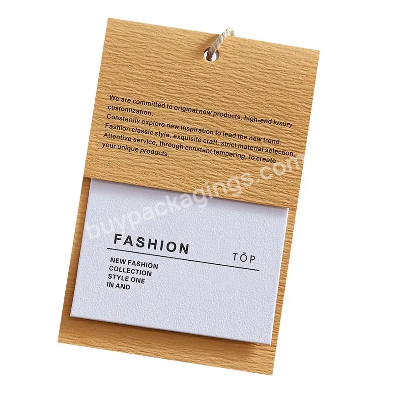 Large Wholesale Custom Garment Hangtag And Clothing Label By Stamping