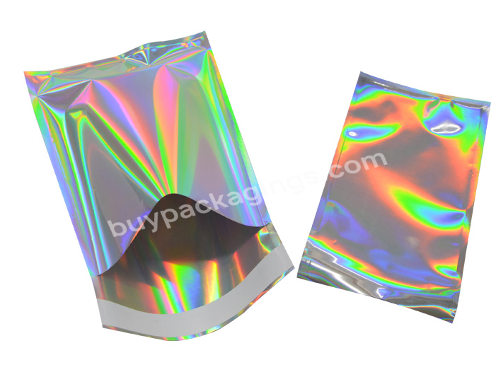 Laser Self Adhesive Envelope Express Delivery Clothing Accessories Cosmetic Holographic Packaging Bag