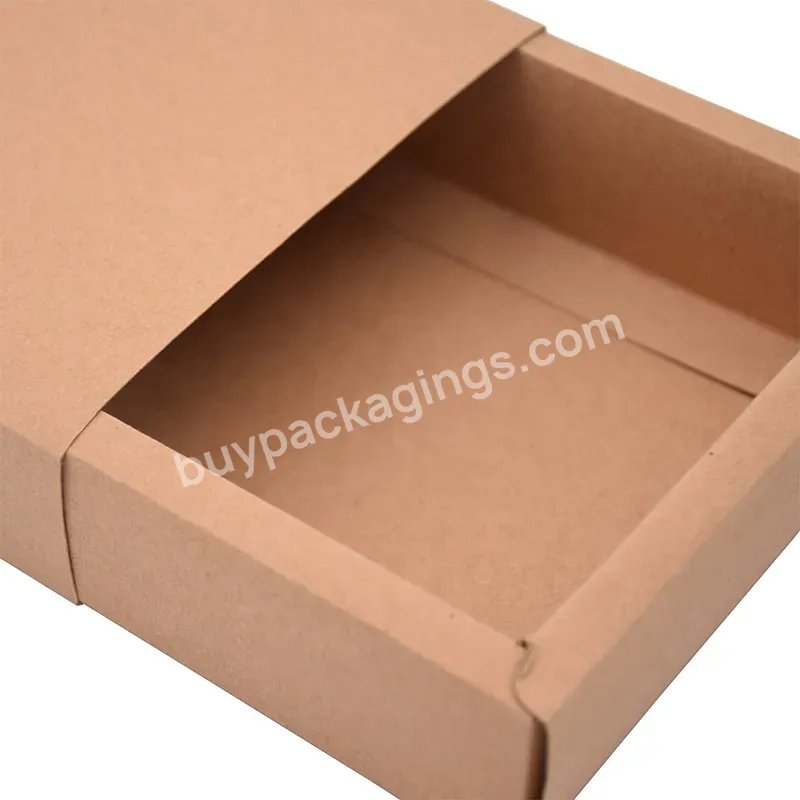 Latest Gift Sliding Packaging Cardboard Custom Logo Jewellery Earring Paper Drawer Box