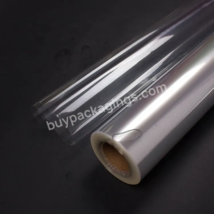 Length 50 M Clear Wrapping Cellophane Sheets Quality Decorative Customized Transparent Flower Film Plastic Wrapping Paper Roll