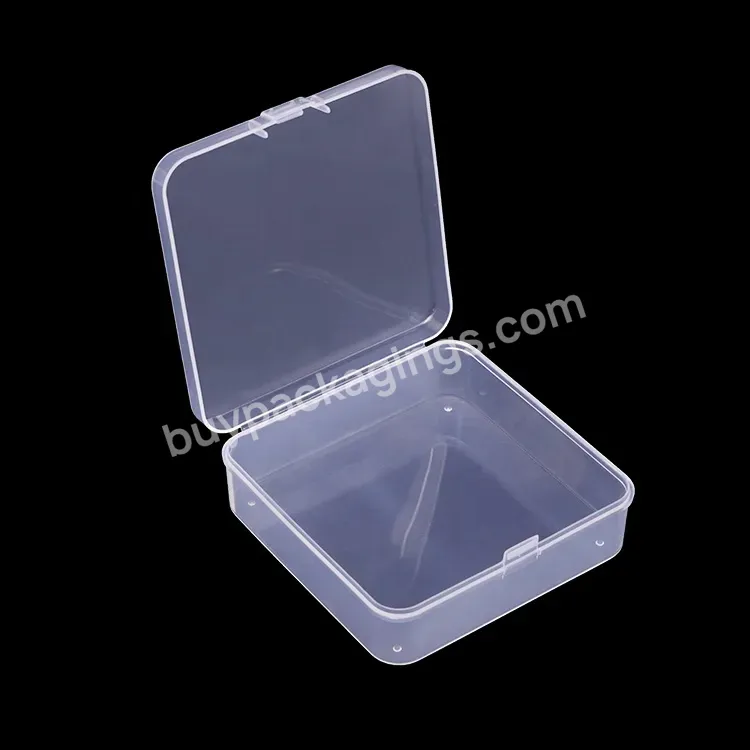 Length 85mm Square Hard Pp Case Transparent Clear Portable Box Plastic Small Multi With Lid Storage Case