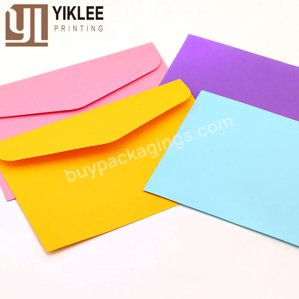 Letter Candy Color Invitation Greeting Cards Gift Membership Card Storage Blank Envelopes 11*16 Cm Colored Mini Envelope Paper