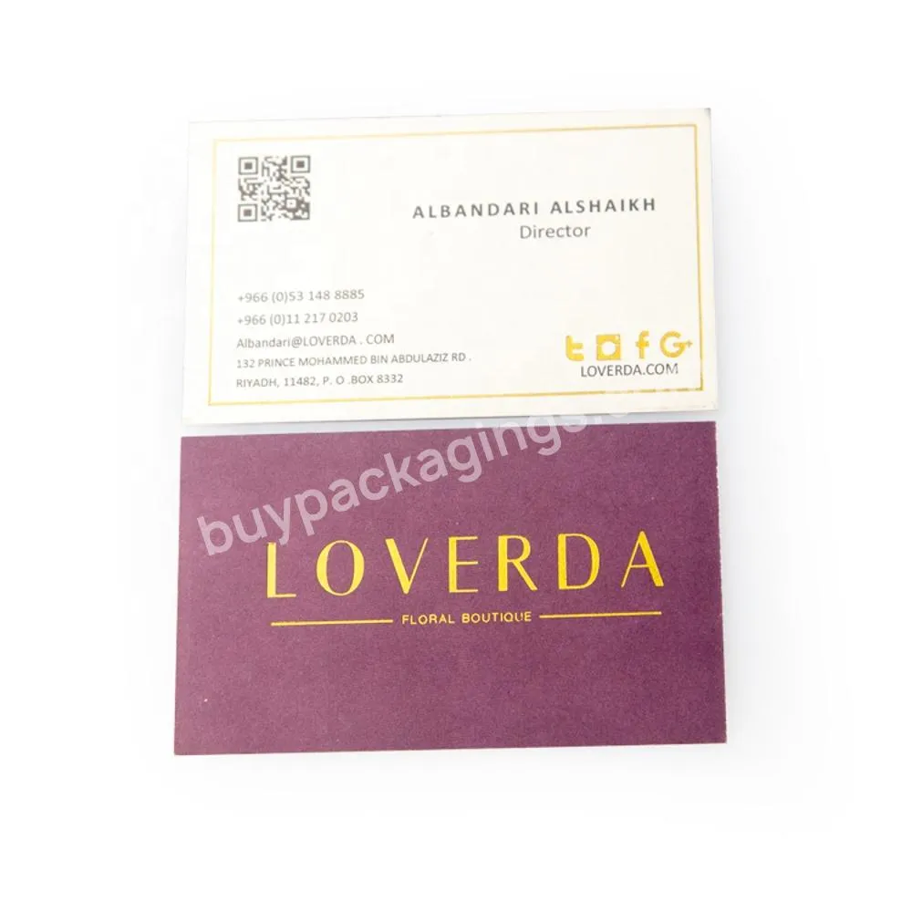 Letterpress Printed Luxury Design UV Business Visiting Card Printing