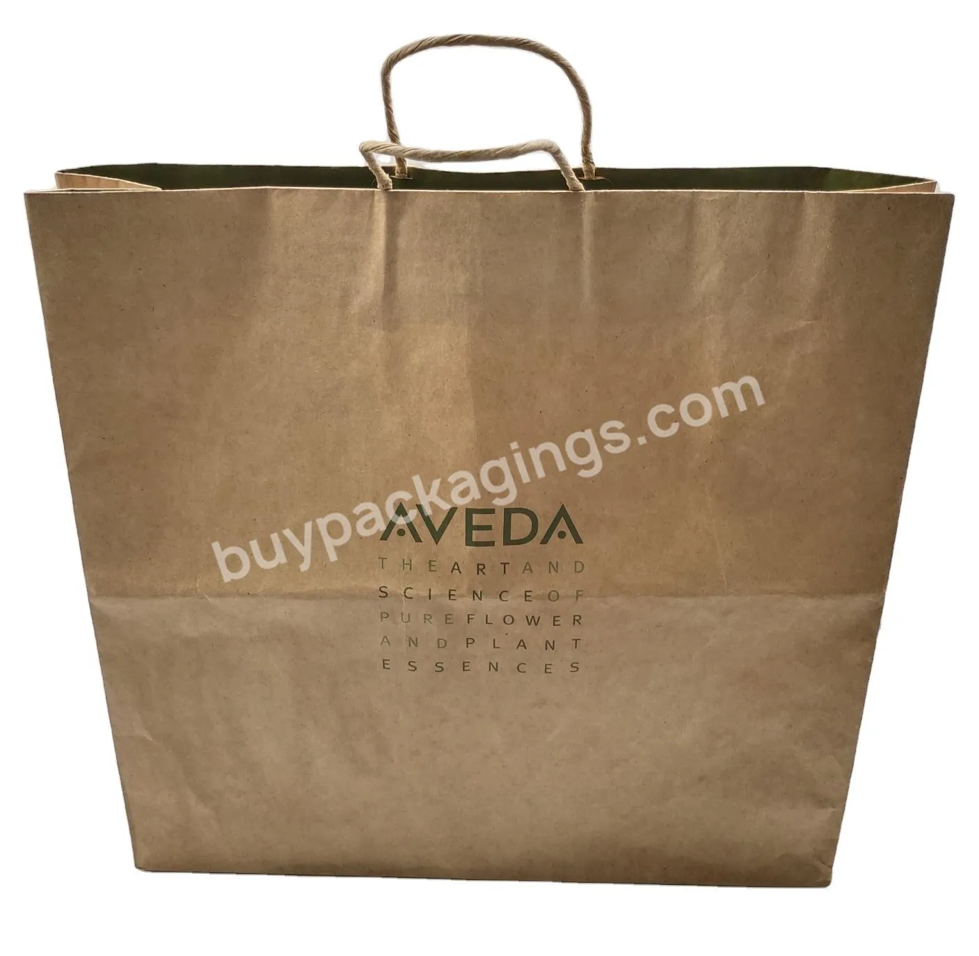 Light Color Easter Kraft Paper Bag Packaging Clothing Shopping Packaging Bags Custom Logo Free Sample