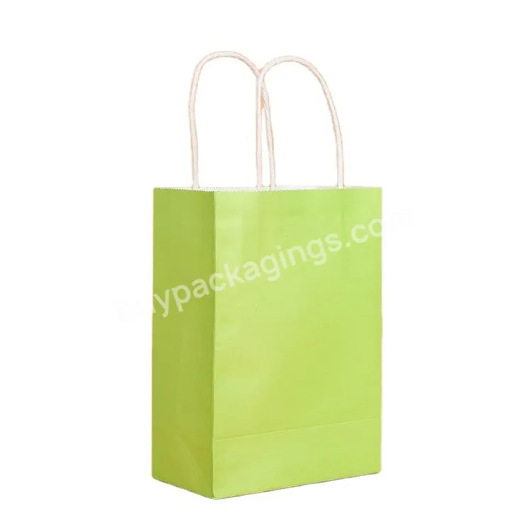 Light Duty Printing Logo Recyclable Customise Festival Souvenir Package Paper Bags For Gift