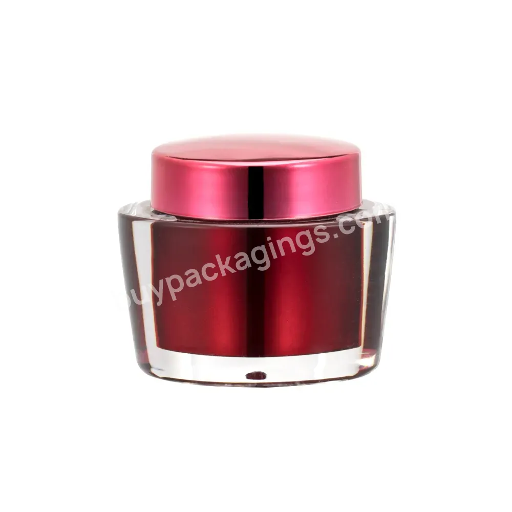 Light Luxury Style Acrylic Shell Accepts Customized Color Skin Care Products Jar Cream Storage Container