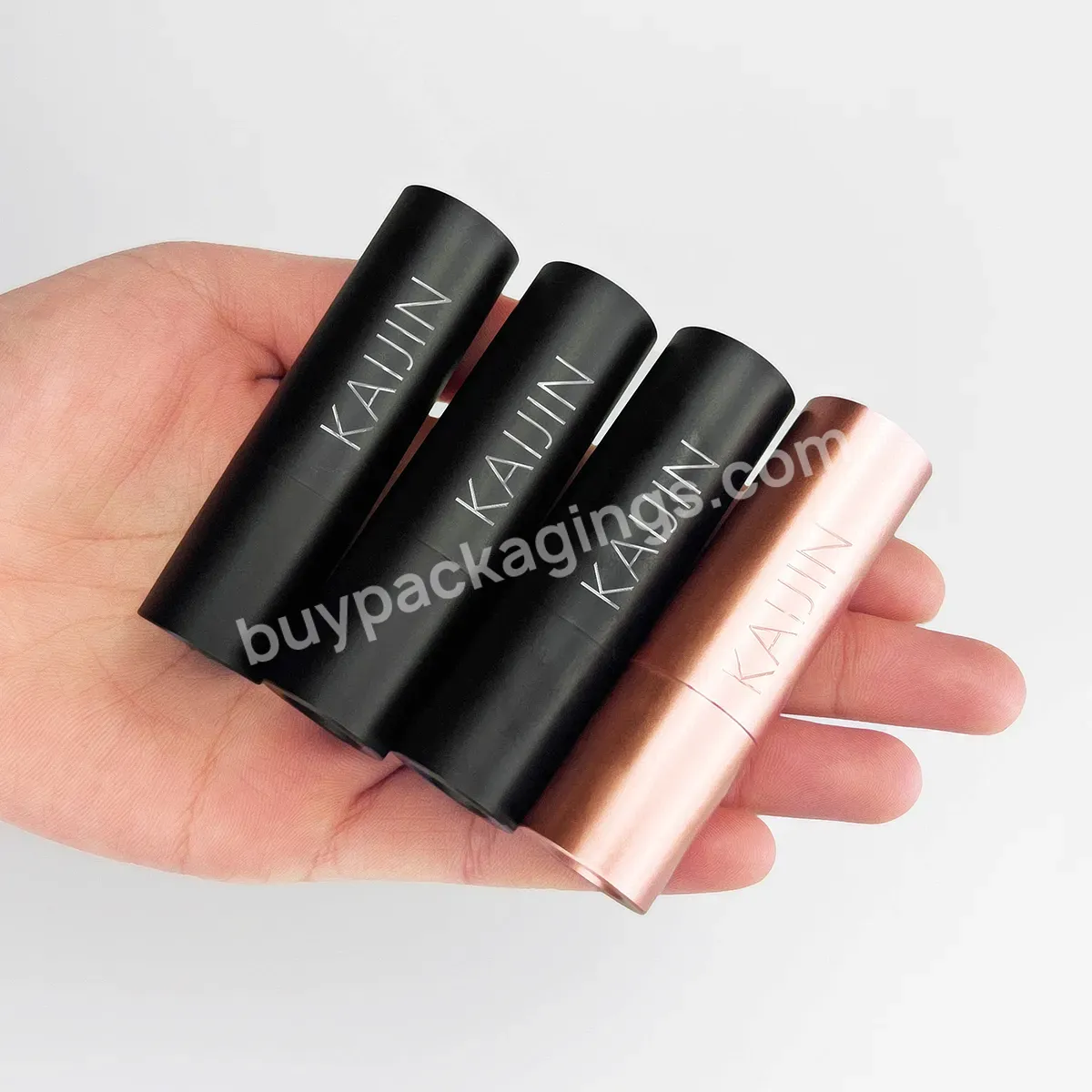 Lip Balm Tubes Spray Coating Lip Stick Unique Printing Press Cover Slim Lipstick Tube