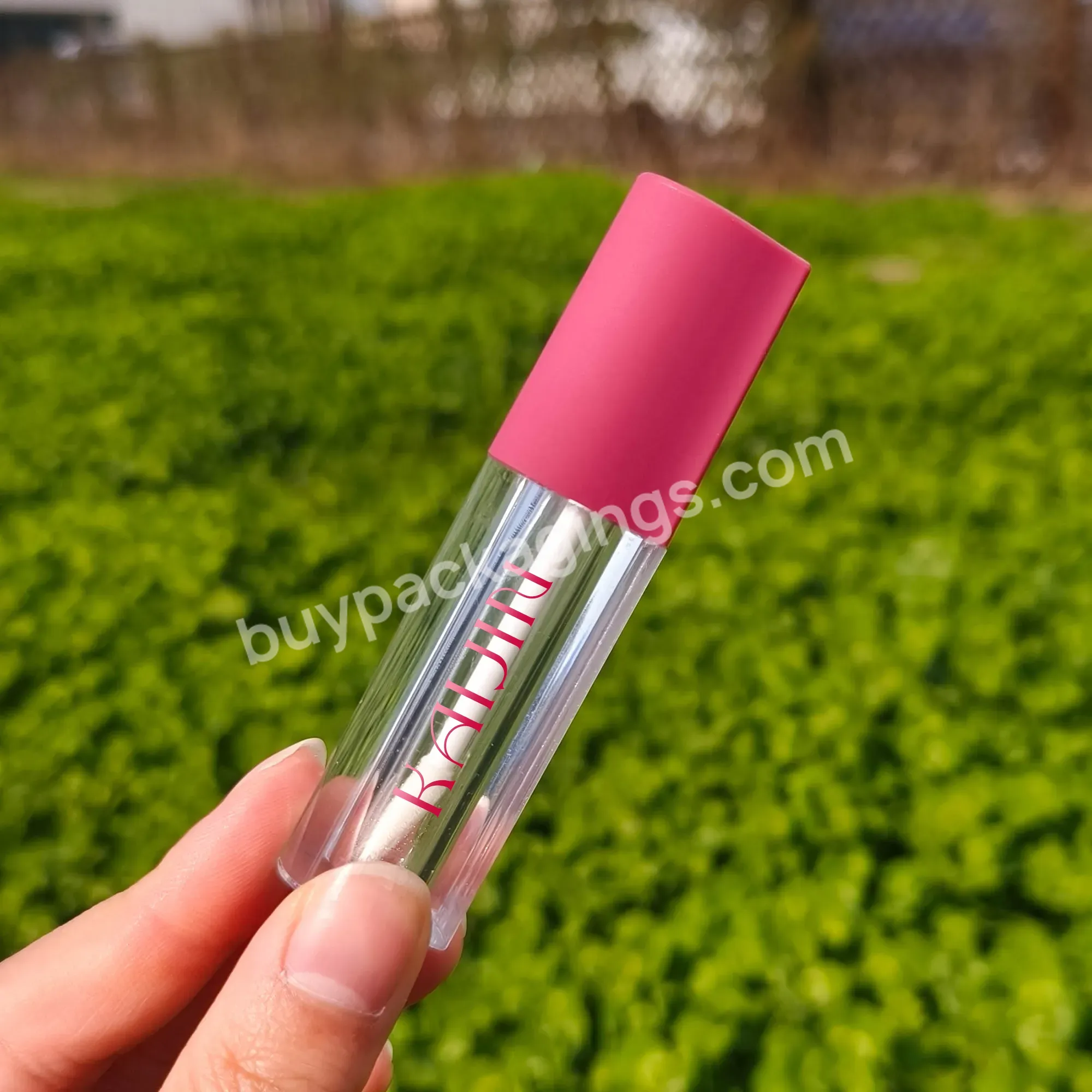 Lip Gloss Tubes 4ml Liquid Lipstick Tubes Pink Heart Shape Cute Lip Gloss Packaging Lipgloss Containers Tube