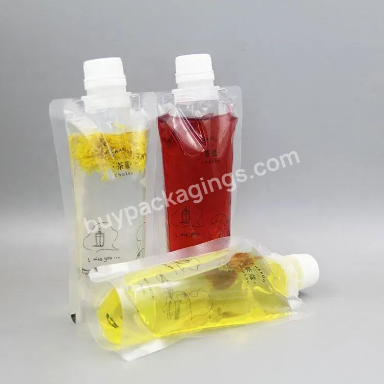 Liquid Custom Plastic Drink Pouch Beverage Bag With Spout Packaging Baby Food Spout Pouch