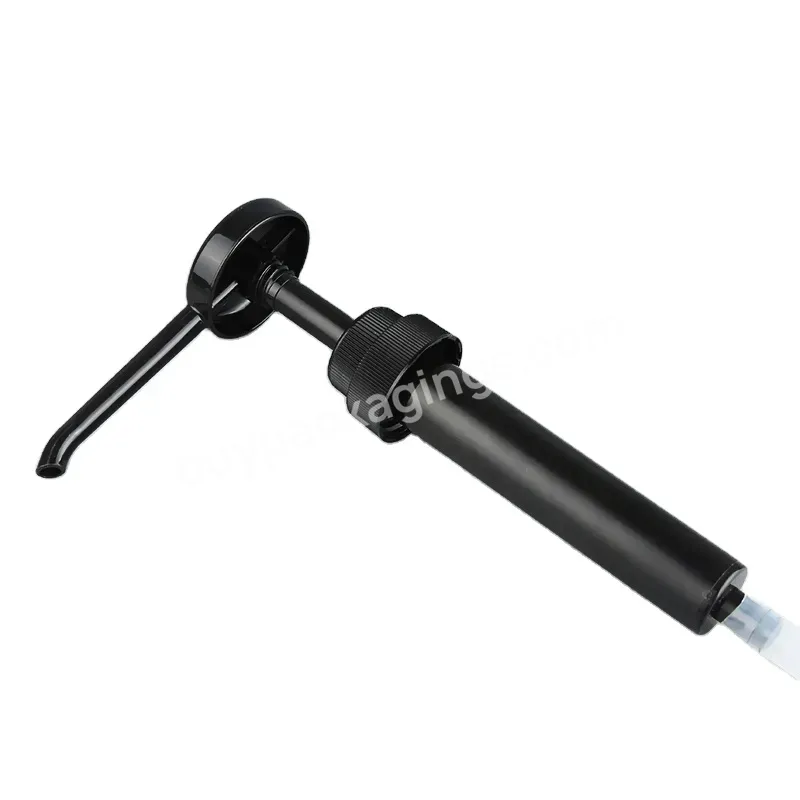 Liquid Honey Juice Oyster Sauce Jam Condiment Bottle Cap Long Nozzle Dispenser Syrup Pump - Buy High Quality Ribbed Long Nozzle 38 400 410 Plastic Syrup Jam Bottle Dispenser Honey Pump,Syrup Pump,Plastic Pump.