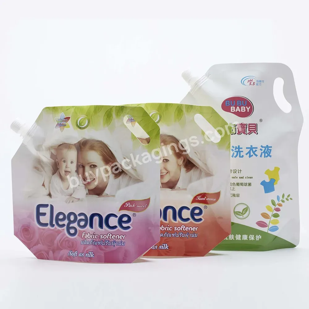 Liquid Shampoo Bag Spout Pouch Liquid Packaging Bag With Spout Laundry Detergent Packaging Bags