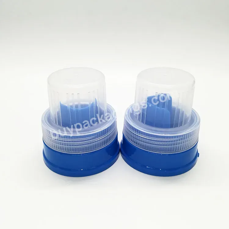 Logo 56mm Pp Plastic Blue Color Laundry Detergent Measuring Cap With Measuring Cup For Clothing Softener Wholesale