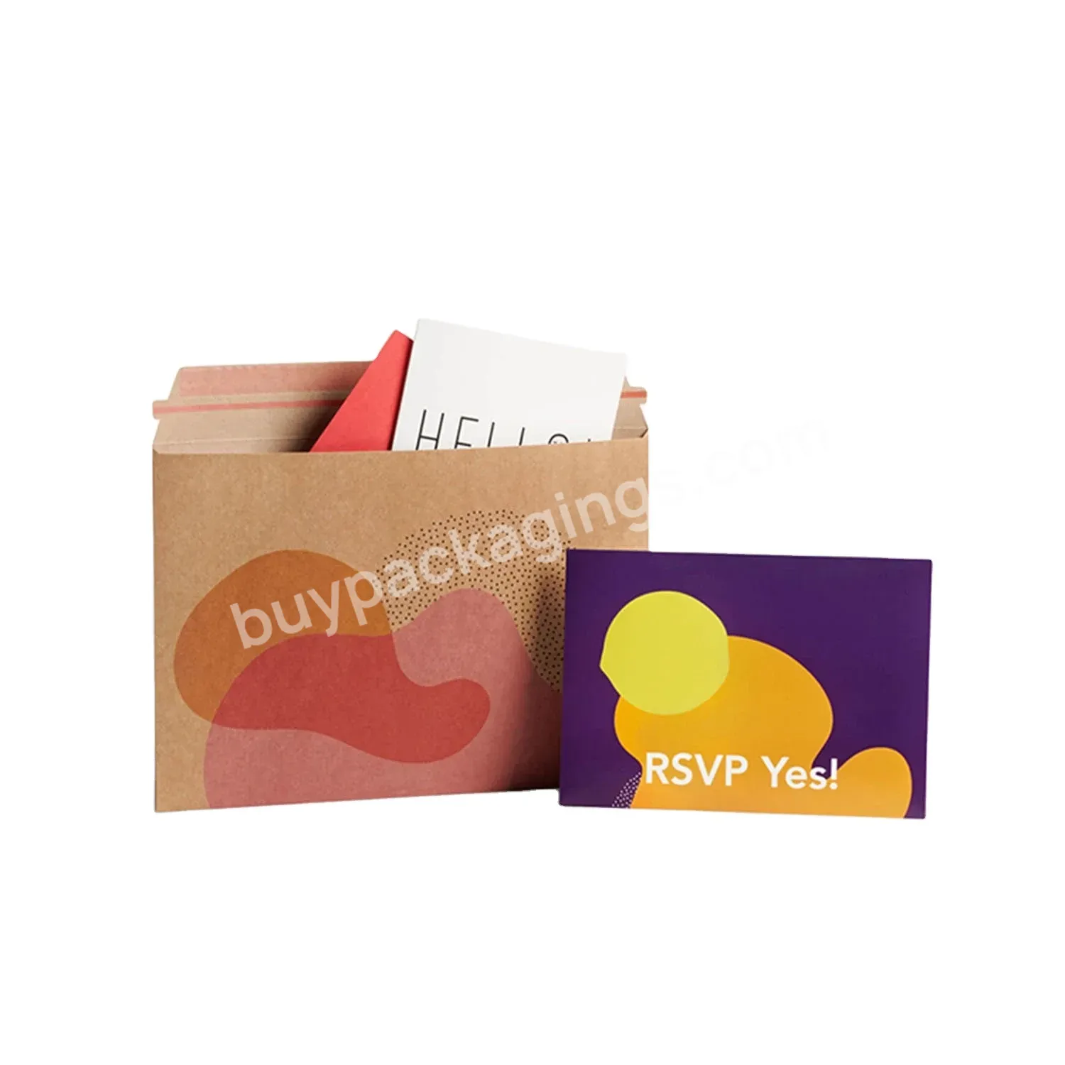 Logo Custom Biodegradable Kraft Paper Mail Packaging Bag Envelope Bag Mailing Courier Bag