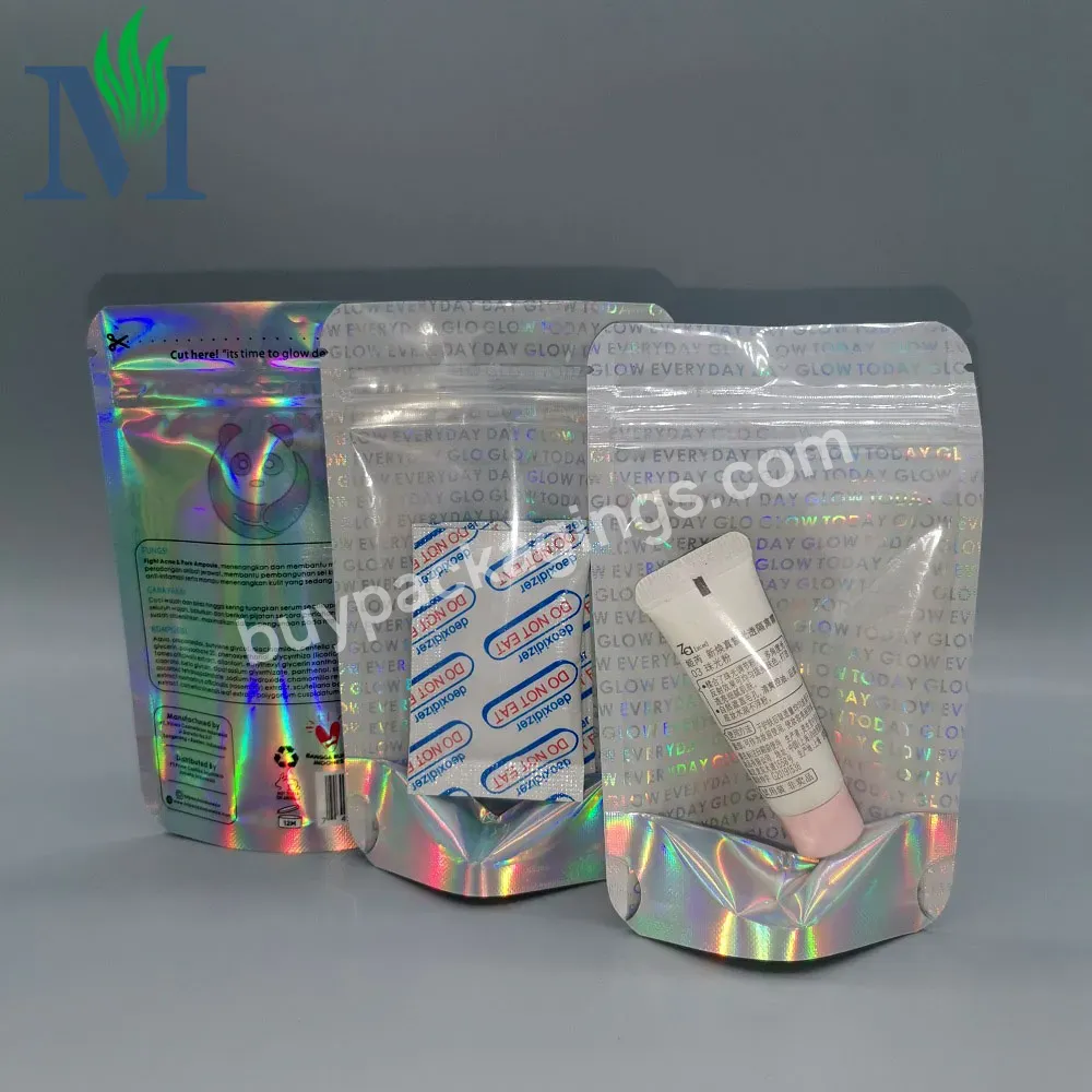 Logo Customized Bag Zip Lock Top Quality Star Glitter Foil Laminated Mylar Ziplock Resealable Bags