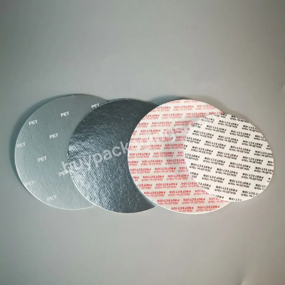 Logo Customized Bottle Cap Sealing Gasket Heat Sensitive Aluminum Foil Gasket Self Adhesive Pressure Foam Seal Gasket