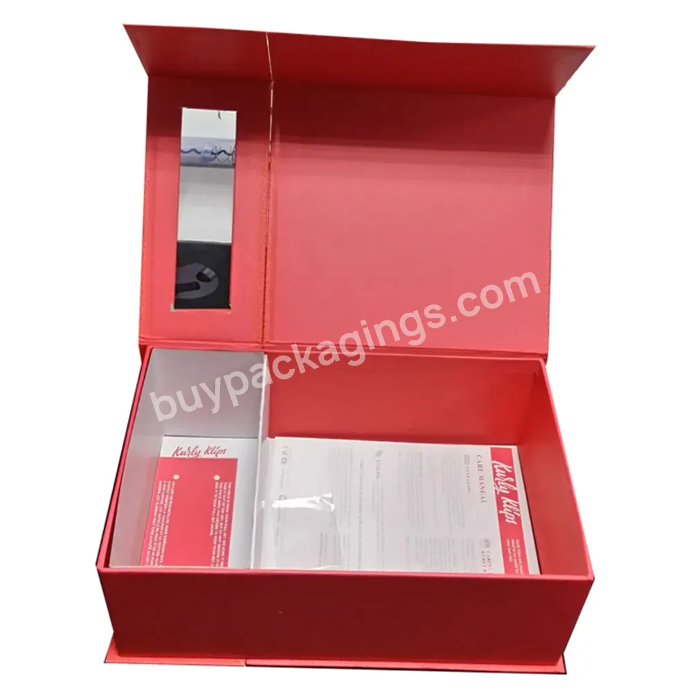 Logo Customized Matt Paper Boxes For Hair Extensions Package