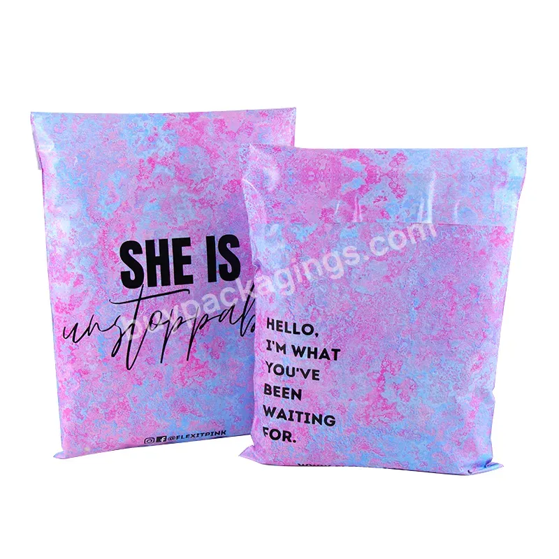 Logo Printed Customized Poly Mailers Shipping Envelope Express Plastic Bags For Garment Clothing Packaging