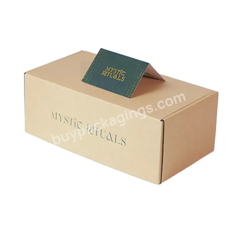 Logo Printed Luxury Gold Stamping Foil Cardboard Packaging Shipper Corrugated Box For Candle