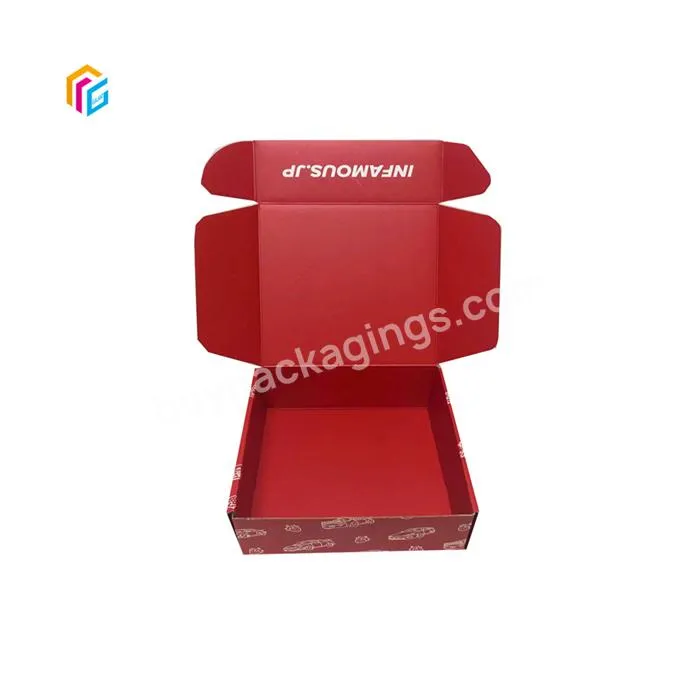 logo printed shipping corrugated shipping mailer boxes custom printed stamping corrugated box for cards