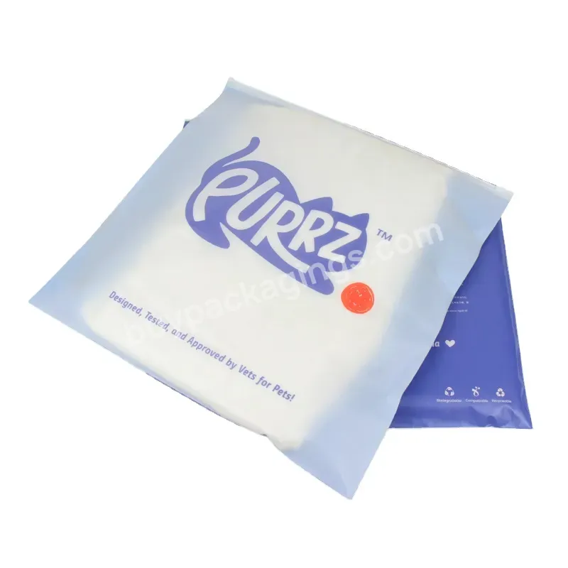 Logo Printed Transparent Biodegradable Ziplock Zip Bags Clothes Packaging Frosted Clear Poly Plastic Bags